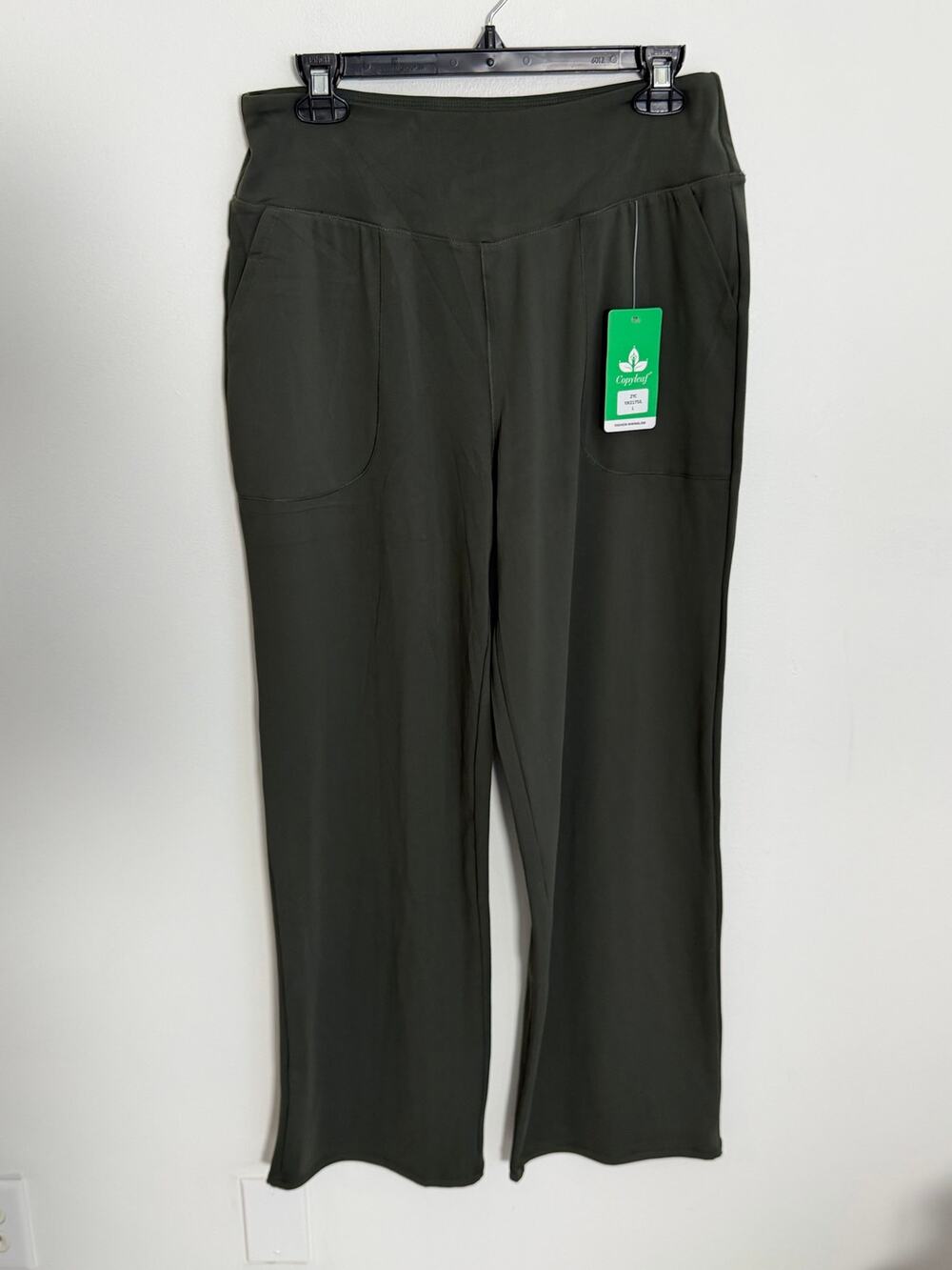 Copyleaf Olive Green wide leg pants size large